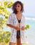 Kimono de plage en macramé (blanc cassé)