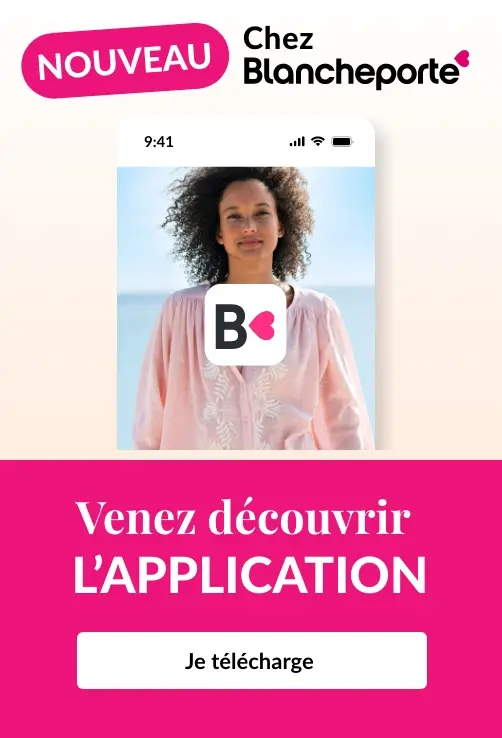 Téléchargez l'application mobile Blancheporte pour faire votre shopping